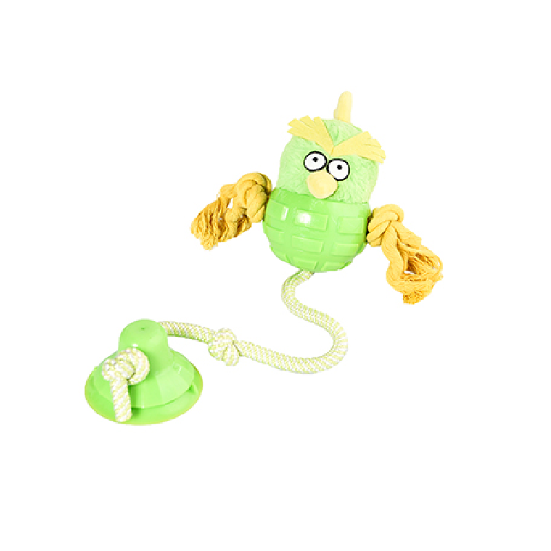 Bird TPR chew toy with nylon rope