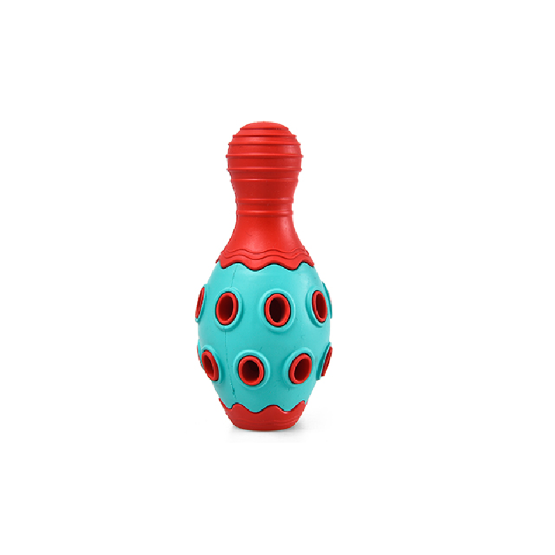 Rubber dog toy bowling ball